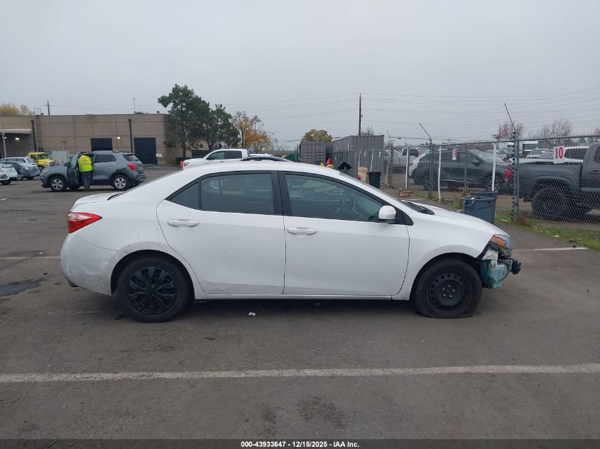 2019 Toyota Corolla Le VIN: 2T1BURHE4KC154057 Lot: 43933647