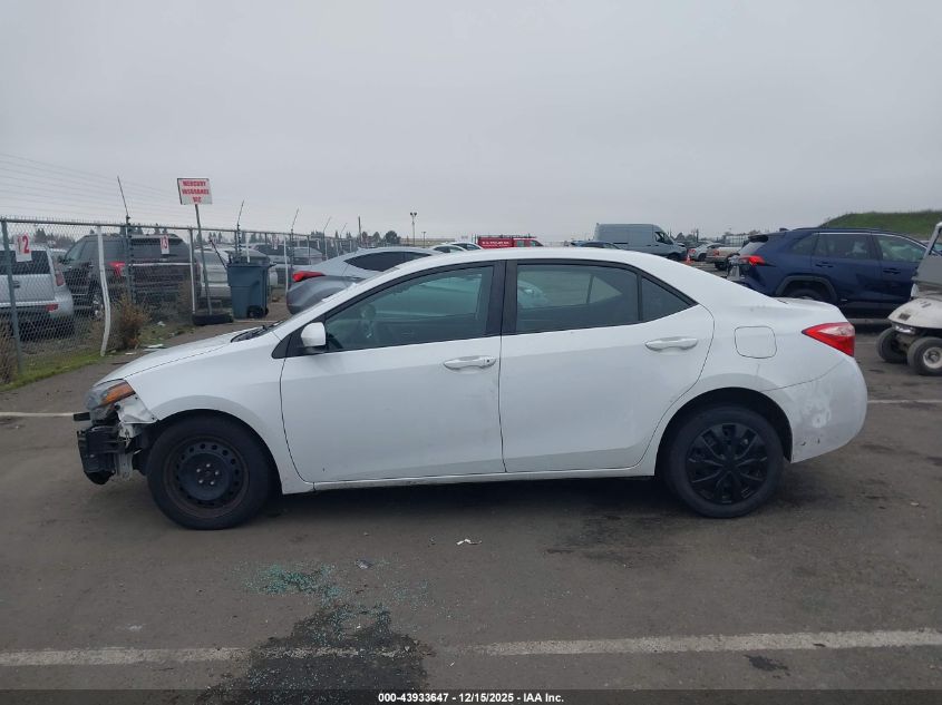 2019 Toyota Corolla Le VIN: 2T1BURHE4KC154057 Lot: 43933647