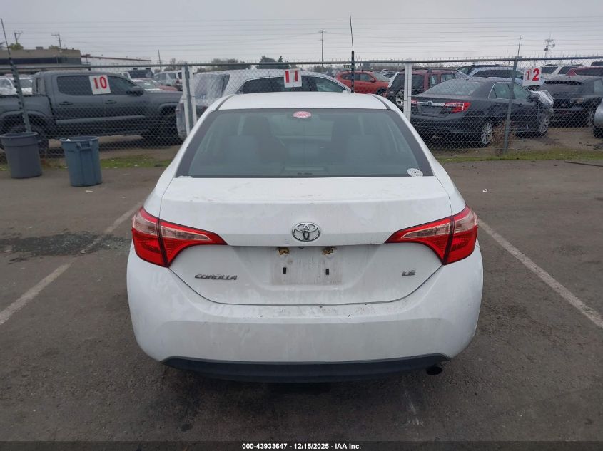 2019 Toyota Corolla Le VIN: 2T1BURHE4KC154057 Lot: 43933647