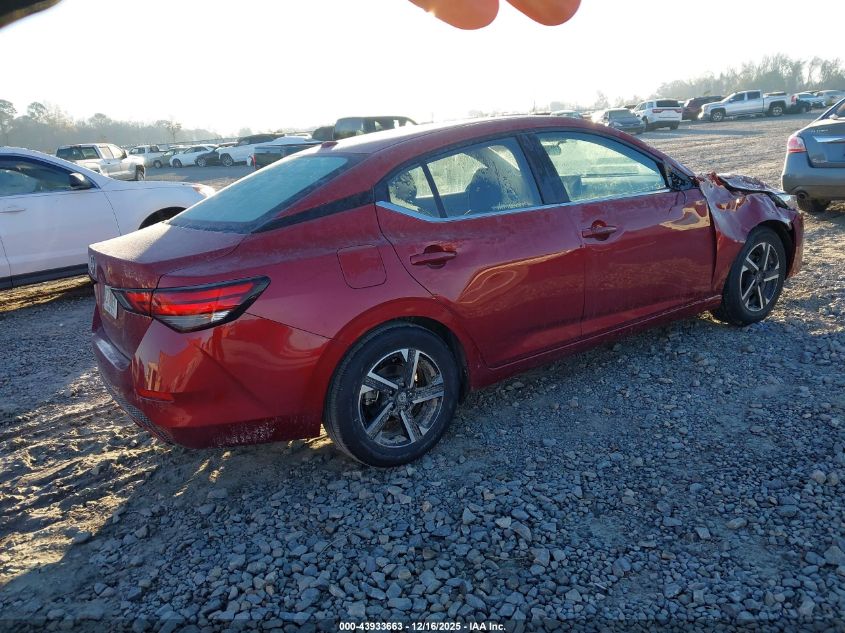 2025 Nissan Sentra Sv VIN: 3N1AB8CV7SY363735 Lot: 43933663