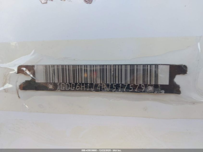 1994 GMC Topkick Tow Truck VIN: 1GDGBH1J4RJ517579 Lot: 43933680