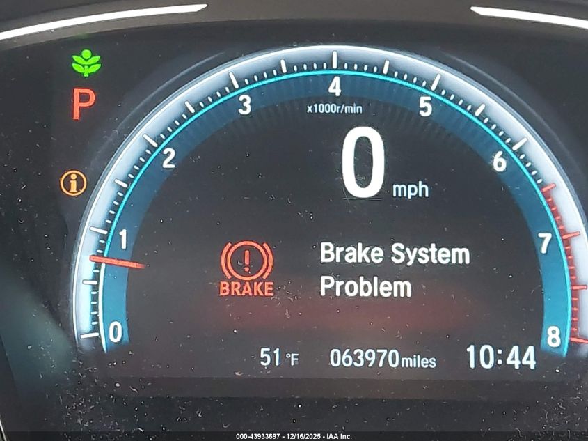 2017 Honda Civic Ex-L VIN: 2HGFC1F74HH634545 Lot: 43933697