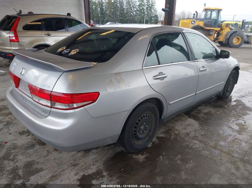 2004 Honda Accord 2.4 Lx VIN: 1HGCM553X4A105597 Lot: 43933765