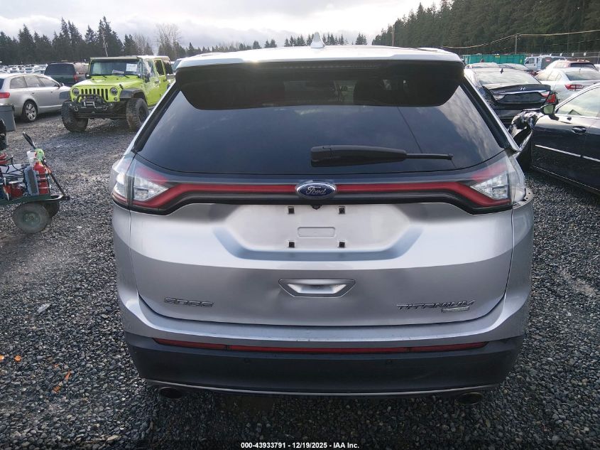 2016 Ford Edge Titanium VIN: 2FMPK3K93GBB12785 Lot: 43933791