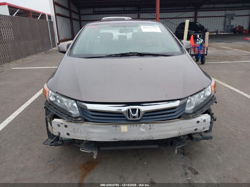 2012 Honda Civic Ex-L VIN: 19XFB2F90CE329783 Lot: 43933792