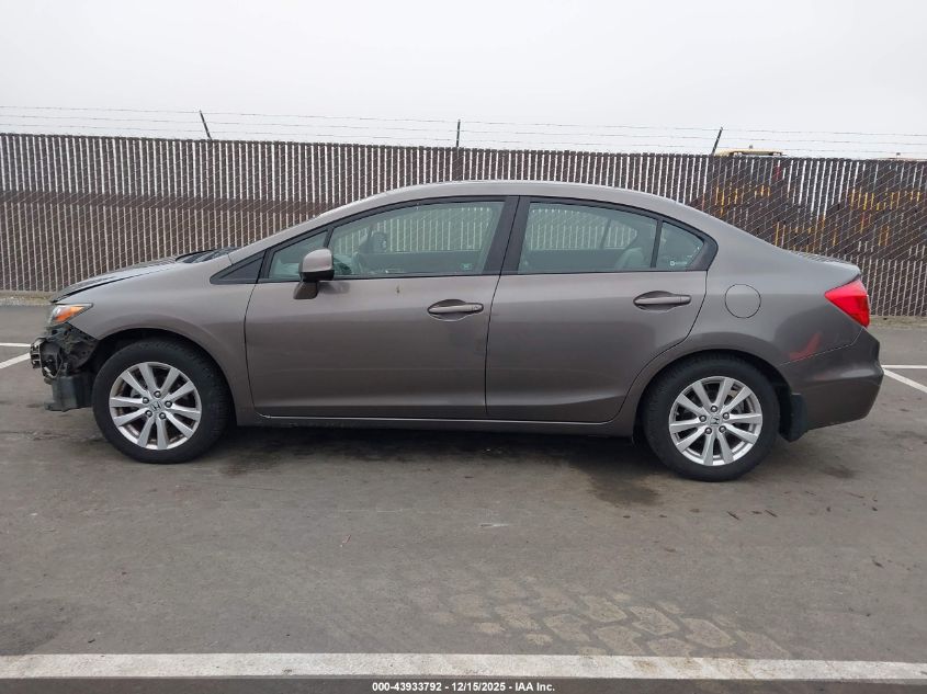 2012 Honda Civic Ex-L VIN: 19XFB2F90CE329783 Lot: 43933792