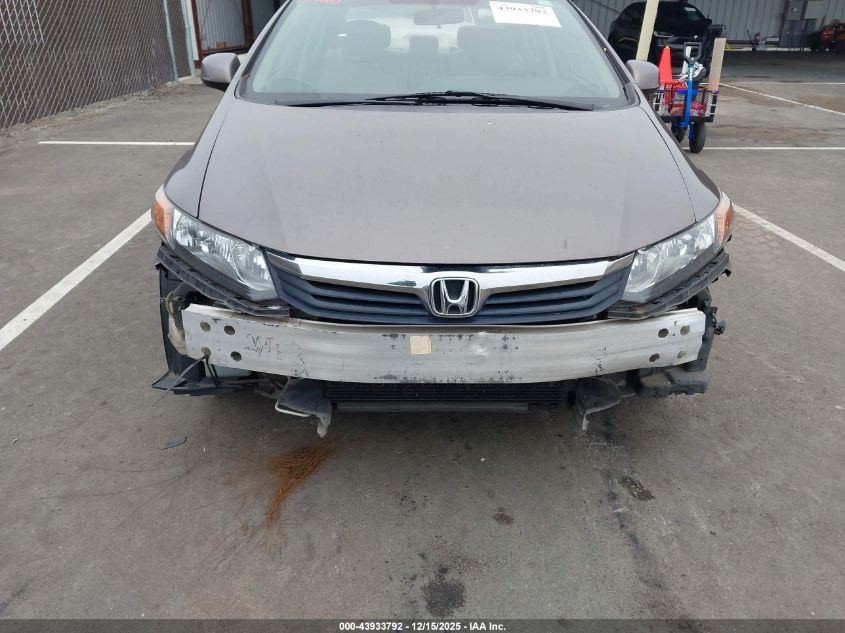 2012 Honda Civic Ex-L VIN: 19XFB2F90CE329783 Lot: 43933792