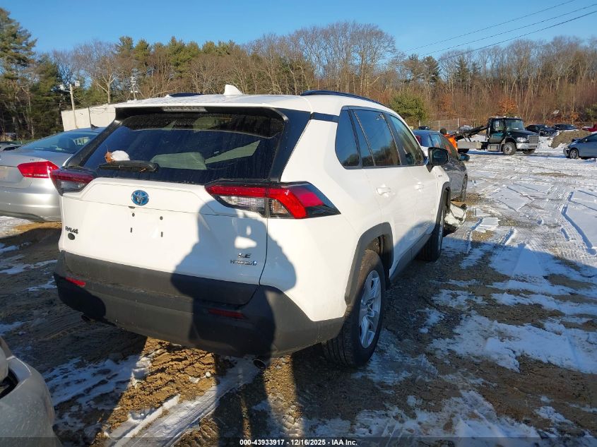 2020 Toyota Rav4 Hybrid Le VIN: 4T3LWRFV9LU007256 Lot: 43933917