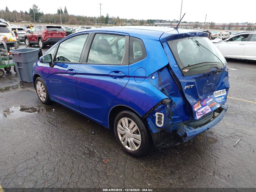 2015 Honda Fit Lx VIN: 3HGGK5H50FM752391 Lot: 43933919