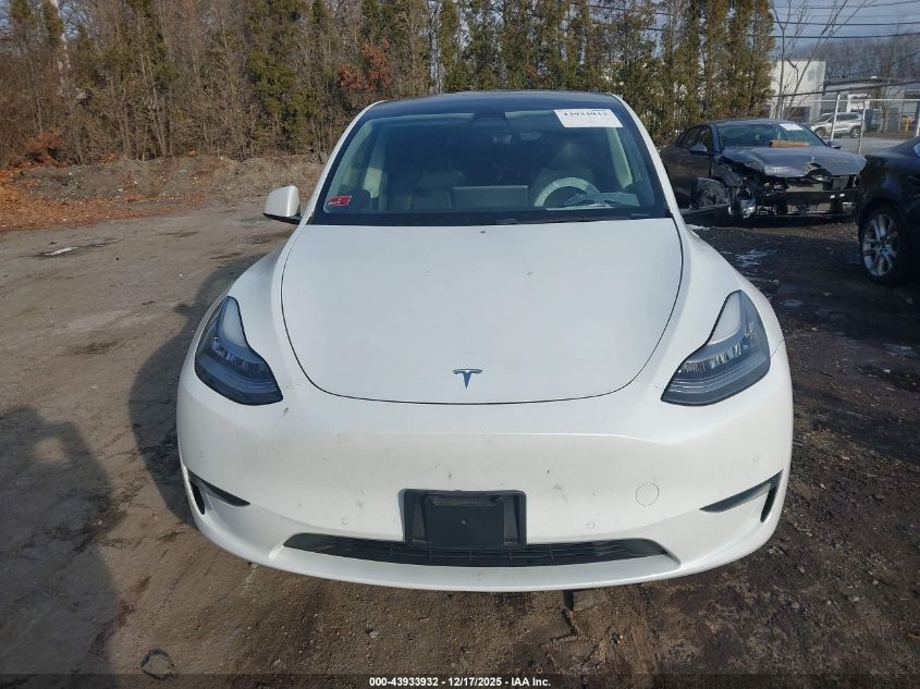 2021 Tesla Model Y Long Range Dual Motor All-Wheel Drive VIN: 5YJYGDEE3MF076930 Lot: 43933932