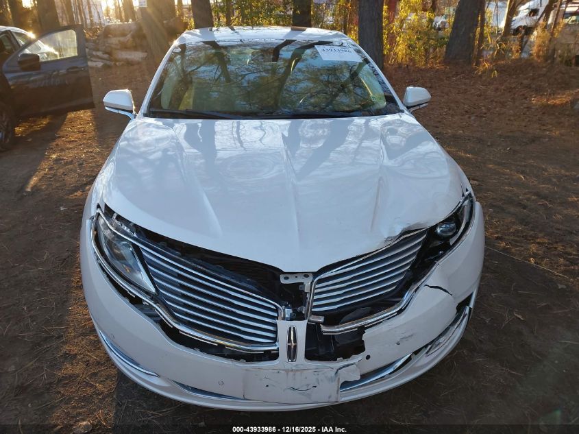 2013 Lincoln Mkz VIN: 3LN6L2G99DR825487 Lot: 43933986