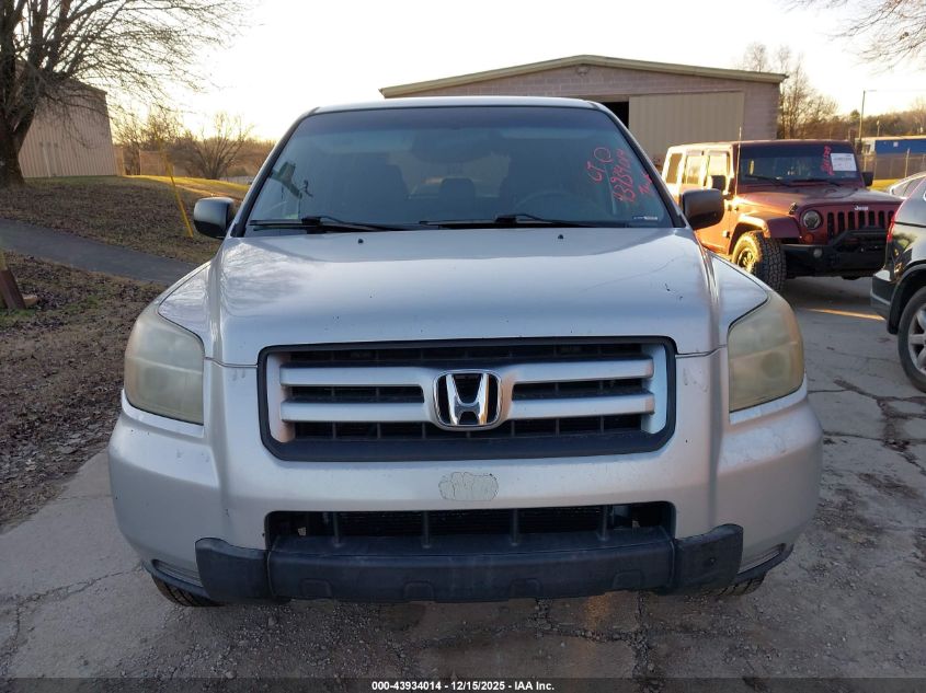 2007 Honda Pilot Lx VIN: 5FNYF281X7B026739 Lot: 43934014