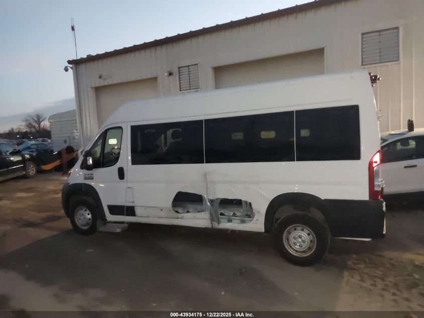 2019 Ram Promaster 2500 Window Van High Roof 159 Wb VIN: 3C6TRVPGXKE562802 Lot: 43934175