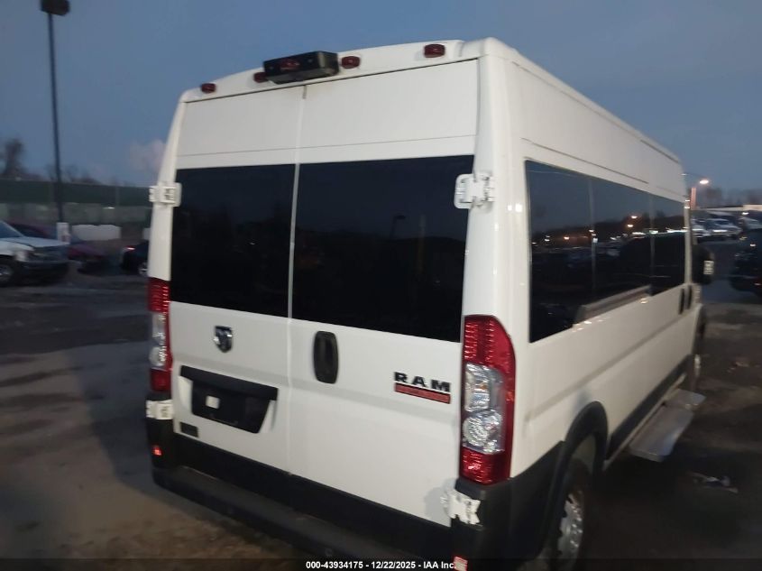 2019 Ram Promaster 2500 Window Van High Roof 159 Wb VIN: 3C6TRVPGXKE562802 Lot: 43934175