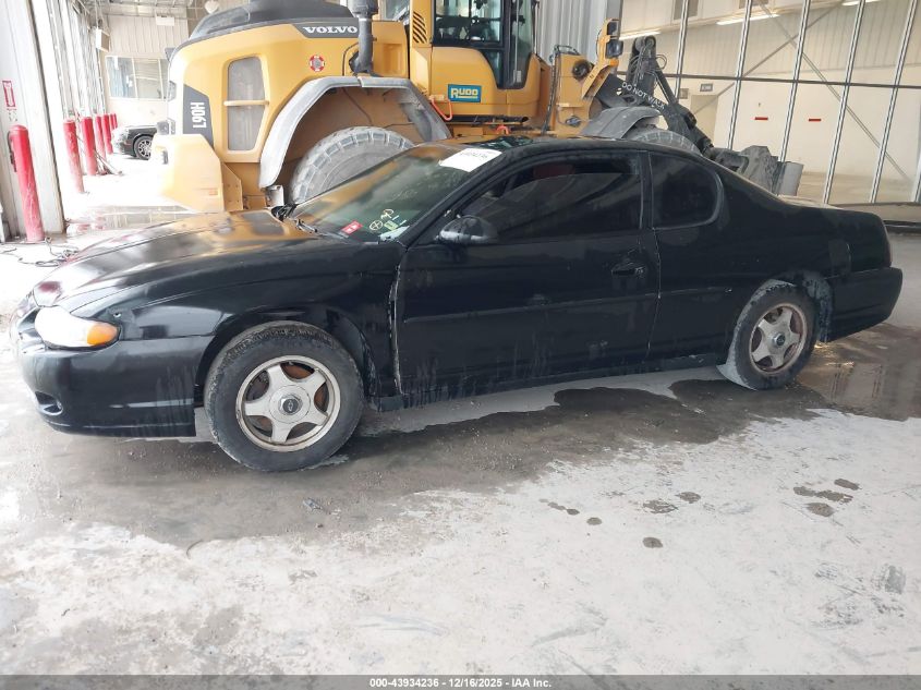 2003 Chevrolet Monte Carlo Ls VIN: 2G1WW12E539417155 Lot: 43934236