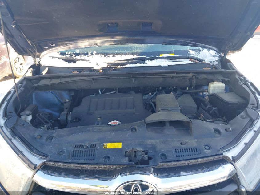 2016 Toyota Highlander Limited V6 VIN: 5TDDKRFH7GS290046 Lot: 43934245