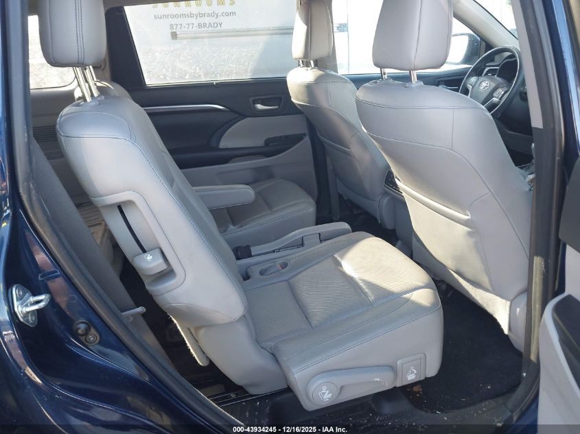 2016 Toyota Highlander Limited V6 VIN: 5TDDKRFH7GS290046 Lot: 43934245