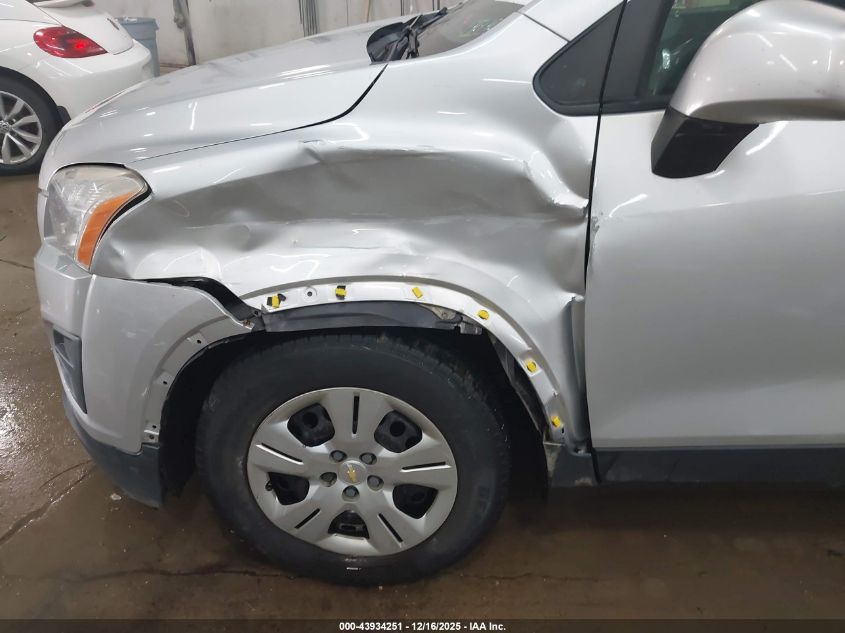 2016 Chevrolet Trax 1Ls VIN: KL7CJKSB1GB760082 Lot: 43934251