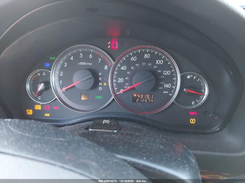 2009 Subaru Outback 2.5I Limited VIN: 4S4BP66C597345954 Lot: 43934275