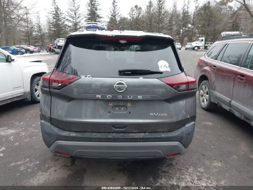 2021 Nissan Rogue Sv Intelligent Awd VIN: 5N1AT3BB4MC783254 Lot: 43934289