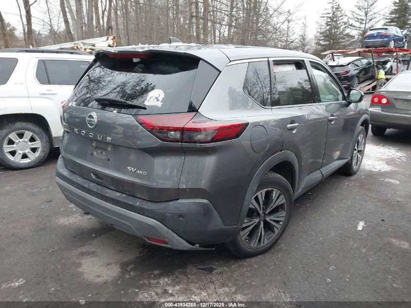 2021 Nissan Rogue Sv Intelligent Awd VIN: 5N1AT3BB4MC783254 Lot: 43934289