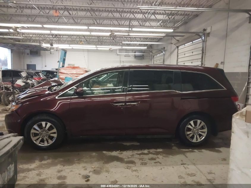 2014 Honda Odyssey Ex-L VIN: 5FNRL5H67EB010991 Lot: 43934301