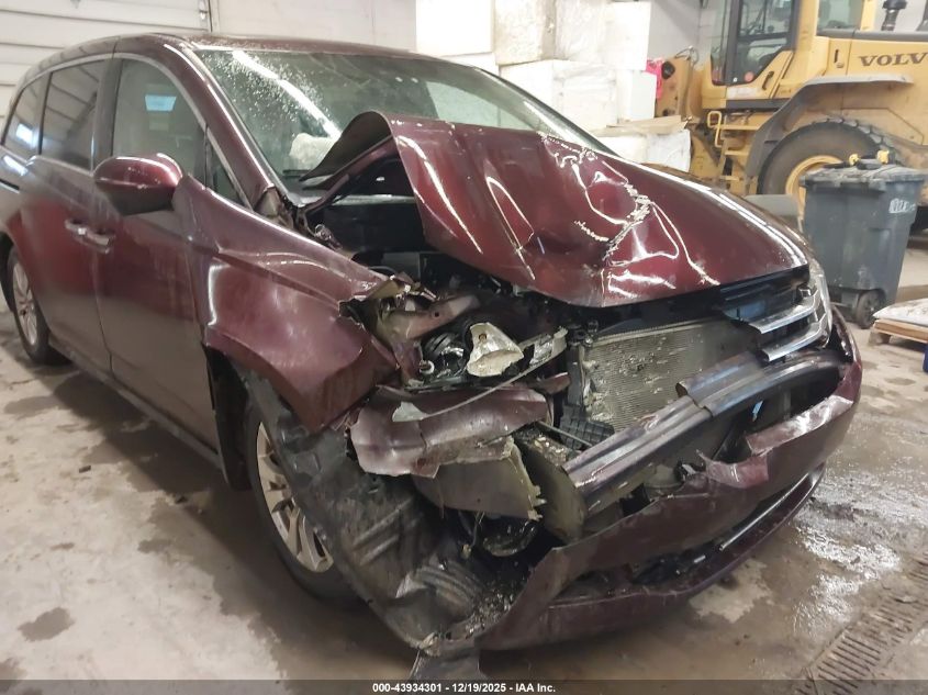 2014 Honda Odyssey Ex-L VIN: 5FNRL5H67EB010991 Lot: 43934301