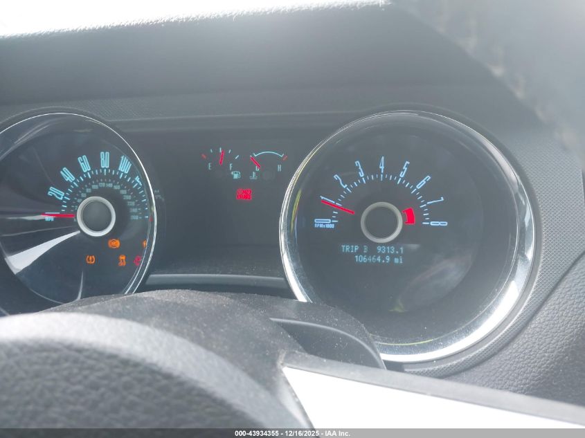 2013 Ford Mustang V6 VIN: 1ZVBP8AMXD5280942 Lot: 43934355