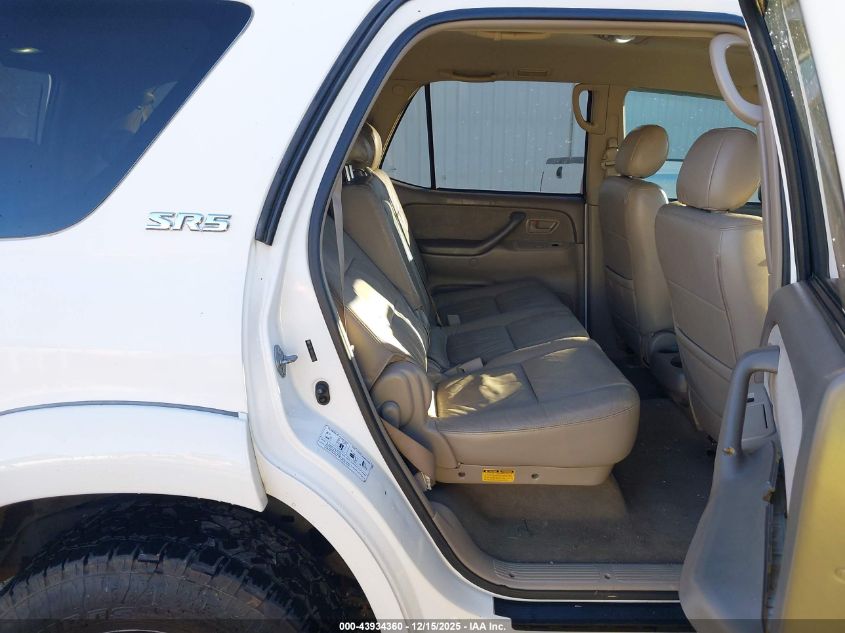 2005 Toyota Sequoia Sr5 V8 VIN: 5TDZT34AX5S250367 Lot: 43934360