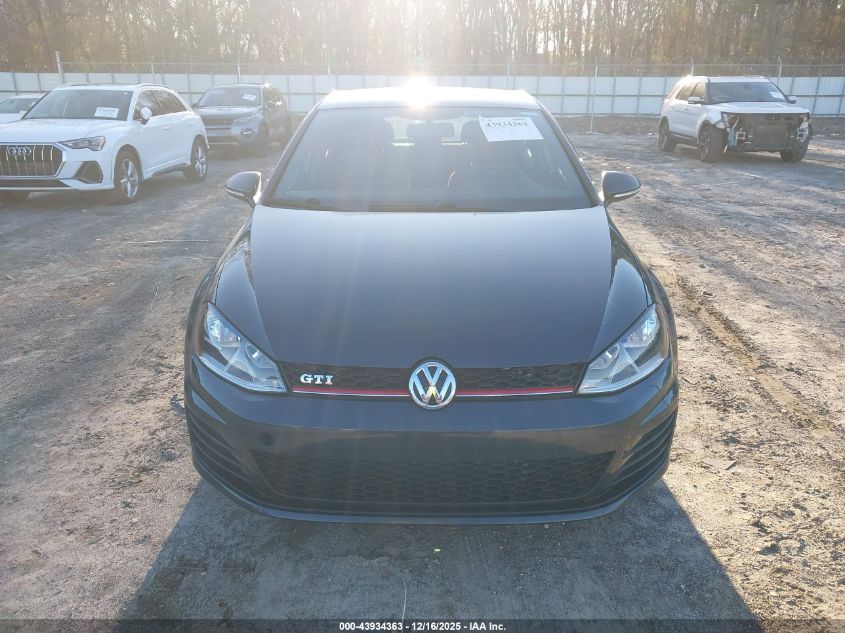 2017 Volkswagen Golf Gti Autobahn 4-Door/S 4-Door/Se 4-Door/Sport VIN: 3VW4T7AU7HM037023 Lot: 43934363