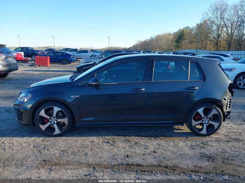 2017 Volkswagen Golf Gti Autobahn 4-Door/S 4-Door/Se 4-Door/Sport VIN: 3VW4T7AU7HM037023 Lot: 43934363