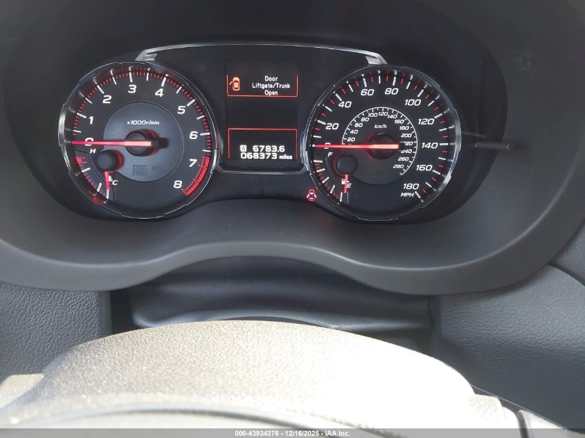 2019 Subaru Wrx VIN: JF1VA1A68K9808774 Lot: 43934376