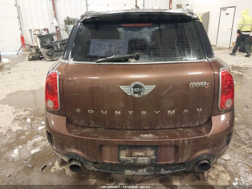 2013 Mini Countryman Cooper S VIN: WMWZC5C52DWP33878 Lot: 43934411