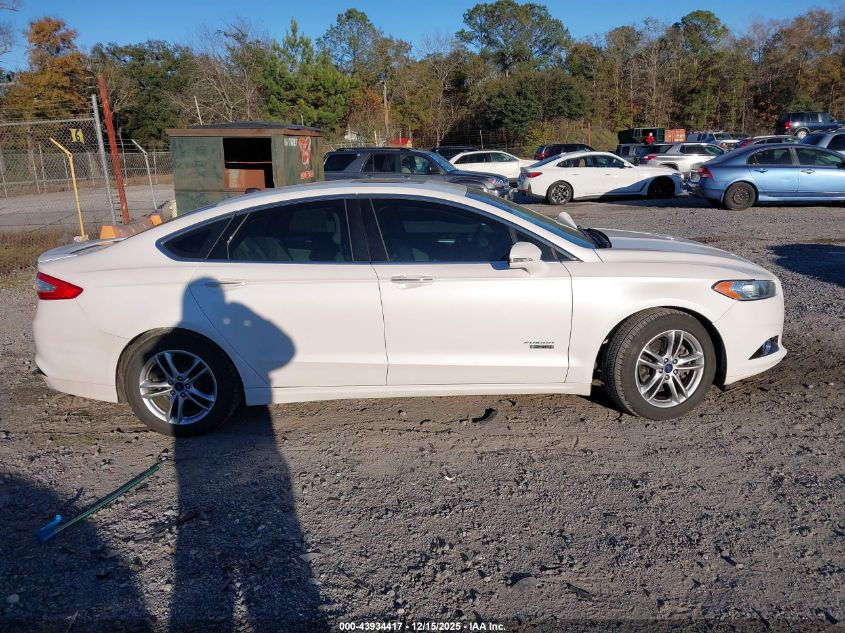2016 Ford Fusion Energi Titanium VIN: 3FA6P0SU3GR311816 Lot: 43934417