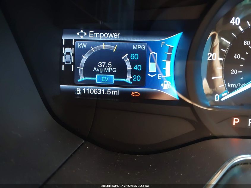 2016 Ford Fusion Energi Titanium VIN: 3FA6P0SU3GR311816 Lot: 43934417