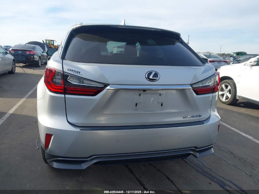 2016 Lexus Rx 450H VIN: 2T2BGMCA3GC006483 Lot: 43934445