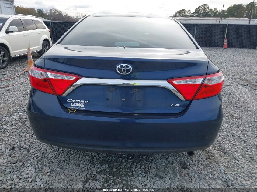 2016 Toyota Camry Le VIN: 4T4BF1FK6GR550555 Lot: 43934455