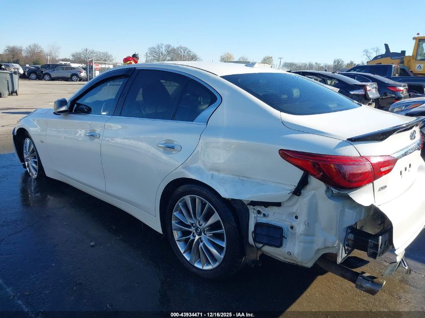 2019 Infiniti Q50 3.0T Luxe VIN: JN1EV7AR8KM550901 Lot: 43934471