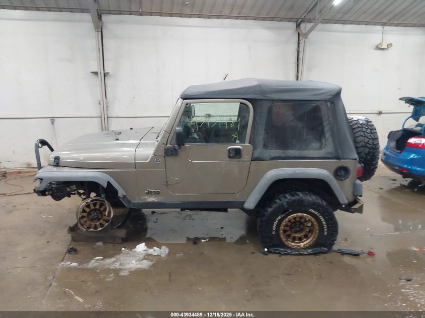 2005 Jeep Wrangler X VIN: 1J4FA39S55P321120 Lot: 43934489