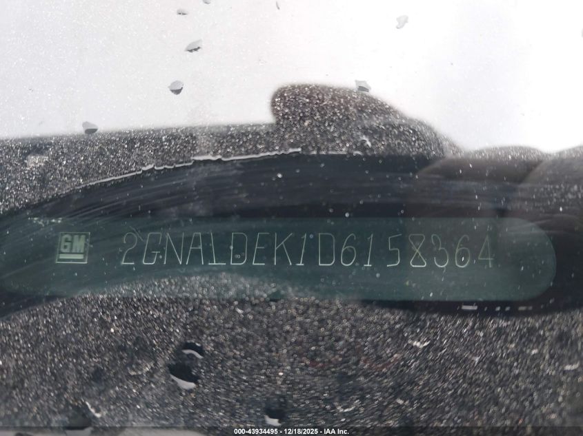 2013 Chevrolet Equinox 1Lt VIN: 2GNALDEK1D6158364 Lot: 43934495