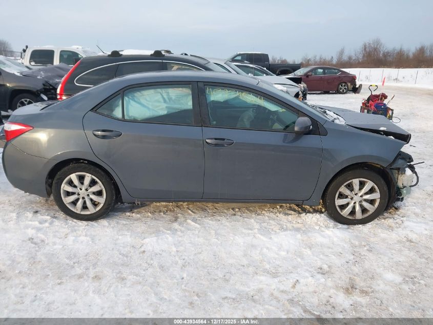2016 Toyota Corolla Le VIN: 2T1BURHE7GC703452 Lot: 43934564