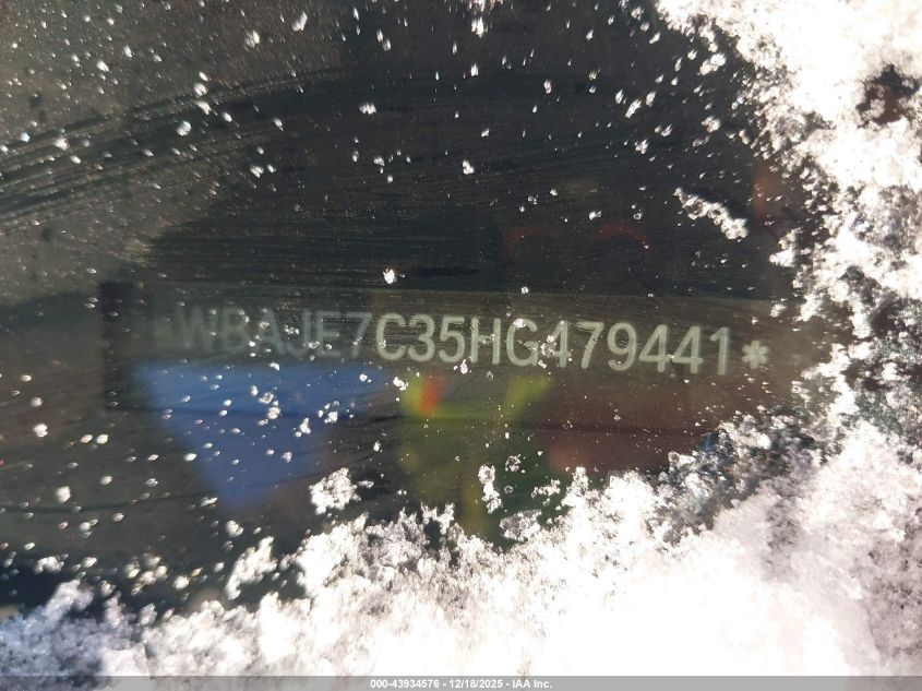 2017 BMW 540I xDrive VIN: WBAJE7C35HG479441 Lot: 43934576