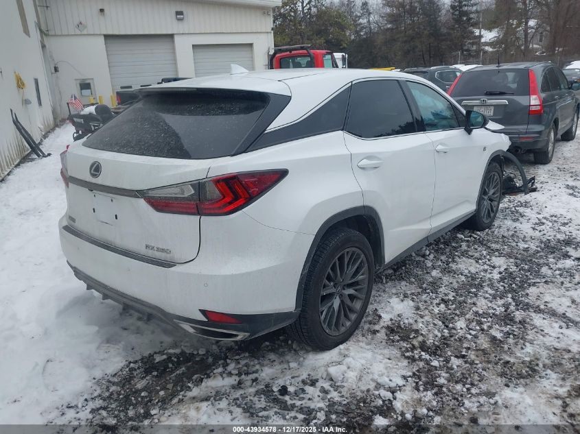 2020 Lexus Rx 350 F Sport VIN: 2T2SZMDAXLC245922 Lot: 43934578