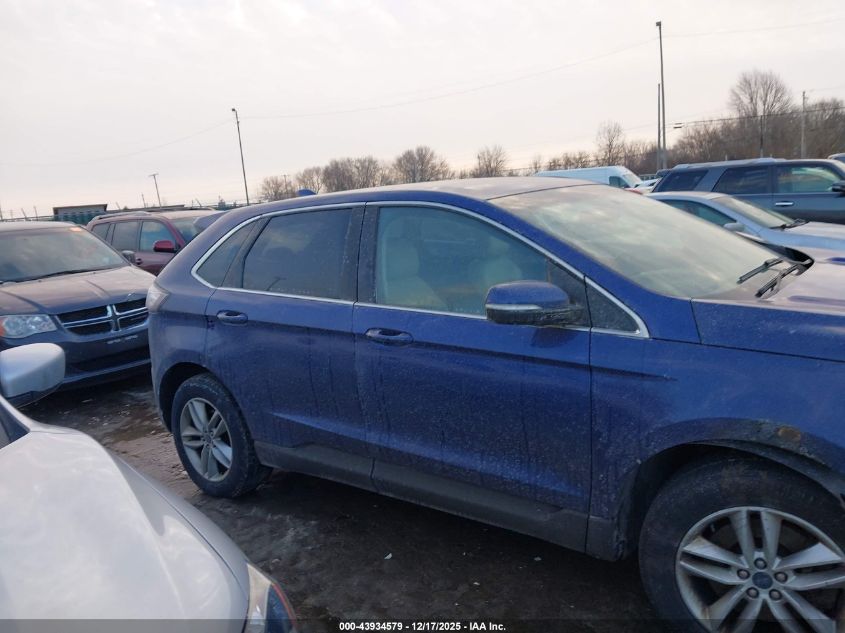2015 Ford Edge Sel VIN: 2FMTK4J93FBC18206 Lot: 43934579