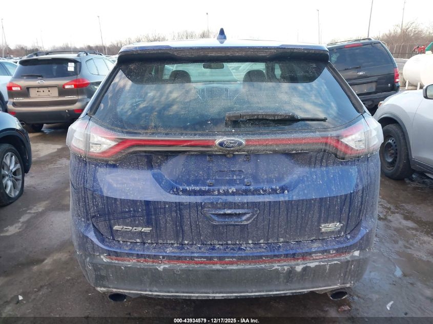 2015 Ford Edge Sel VIN: 2FMTK4J93FBC18206 Lot: 43934579