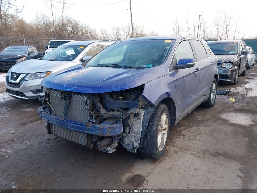 2015 Ford Edge Sel VIN: 2FMTK4J93FBC18206 Lot: 43934579