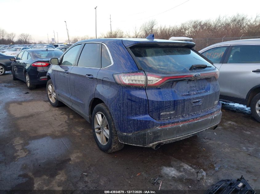 2015 Ford Edge Sel VIN: 2FMTK4J93FBC18206 Lot: 43934579