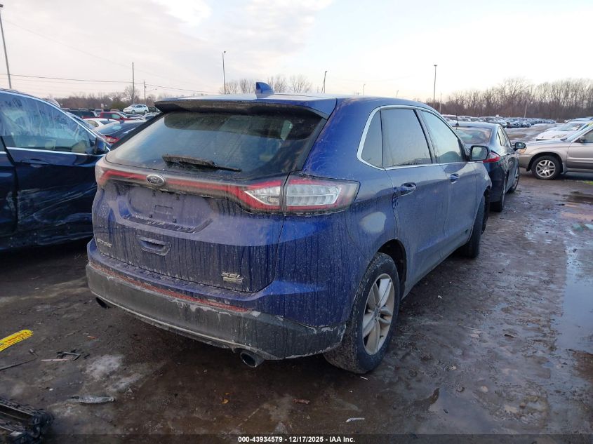 2015 Ford Edge Sel VIN: 2FMTK4J93FBC18206 Lot: 43934579