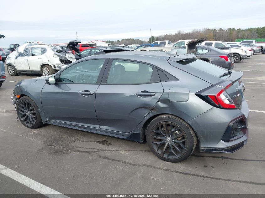 2021 Honda Civic Sport Touring VIN: SHHFK7H91MU222830 Lot: 43934587