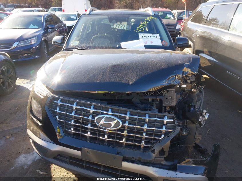 2020 Hyundai Venue Sel VIN: KMHRC8A30LU036933 Lot: 43934594